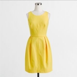 J.Crew Factory Yellow Textured Cotton Dress 2
